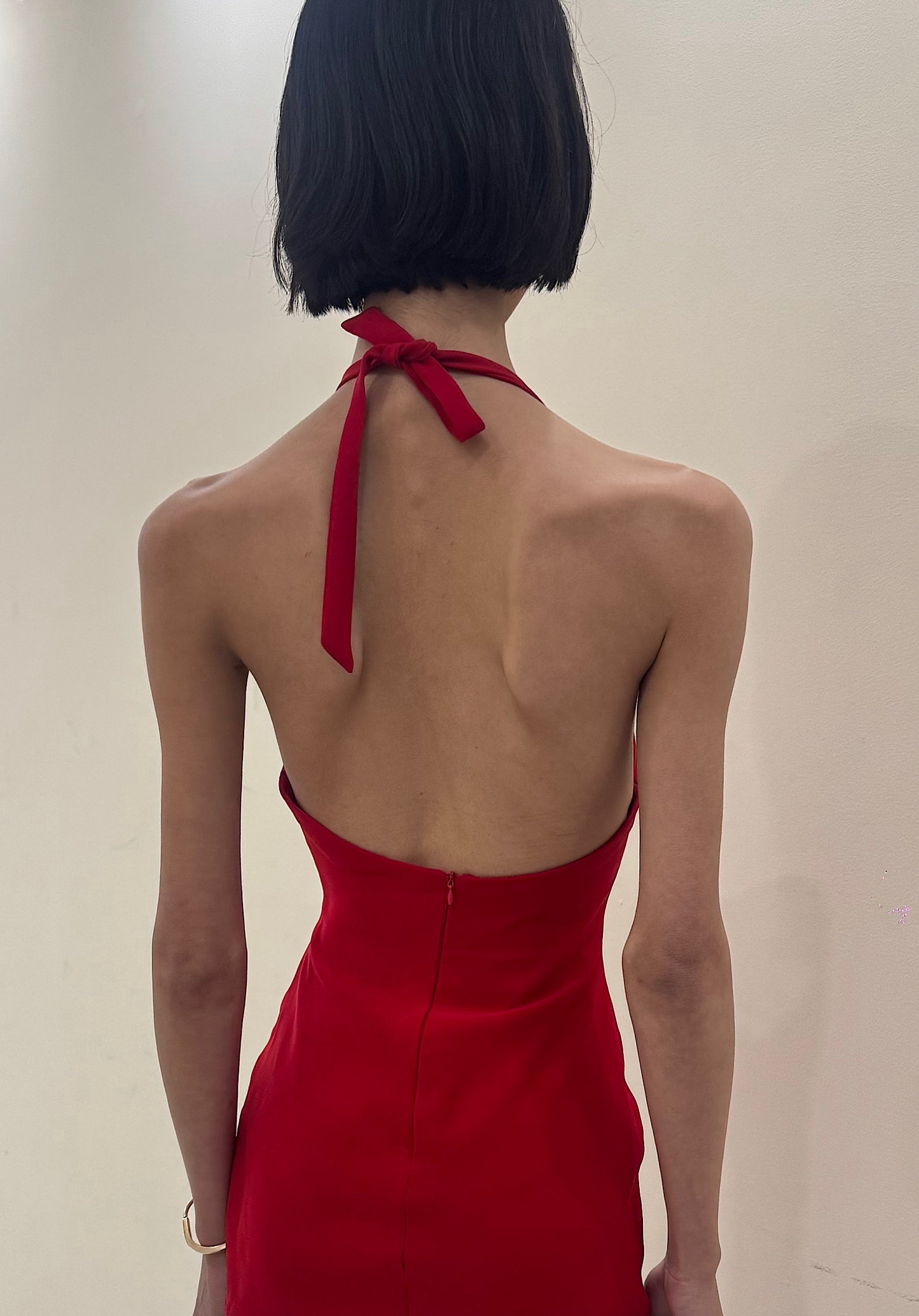 Flower Red Dress