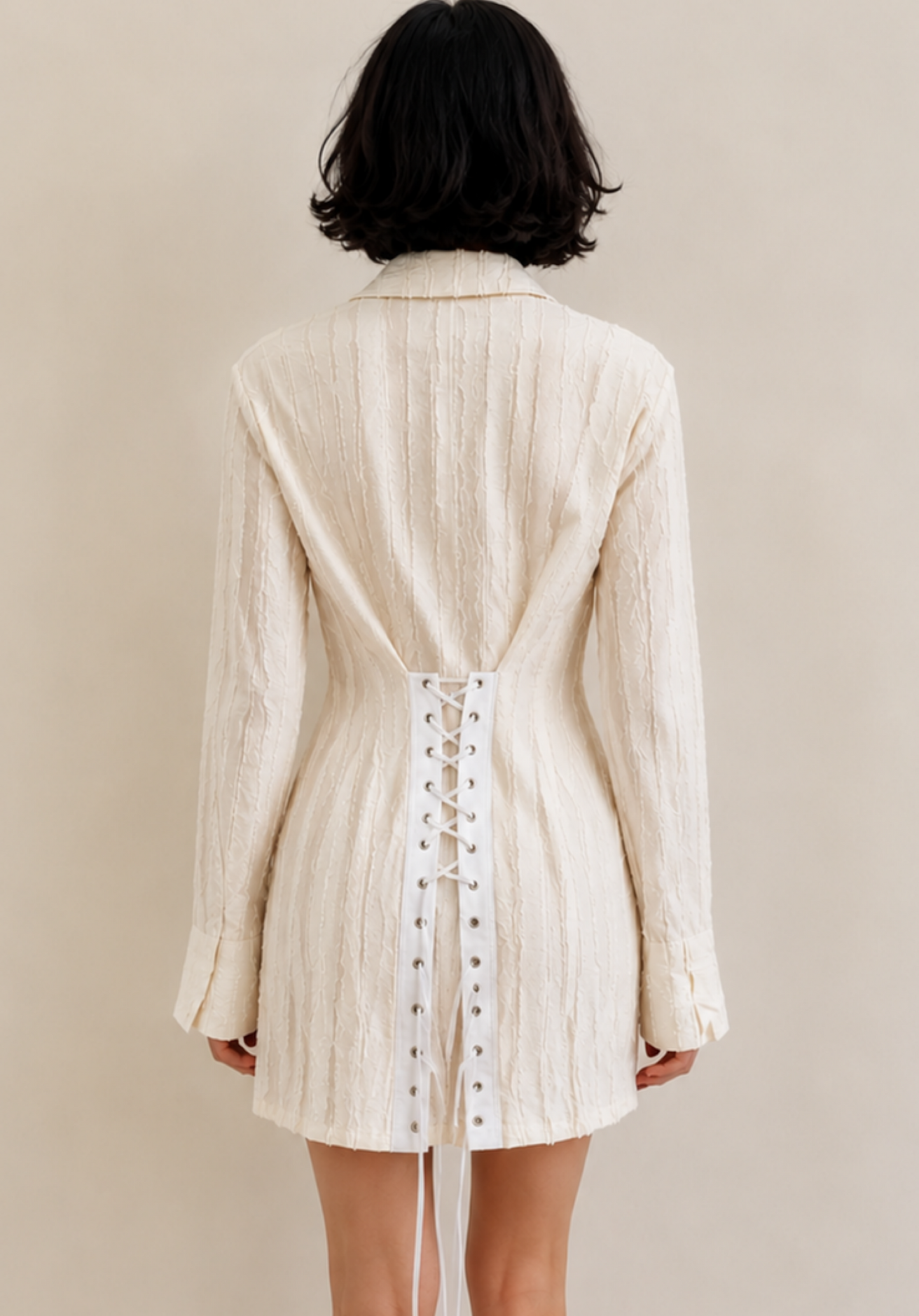 Elara corset shirt dress