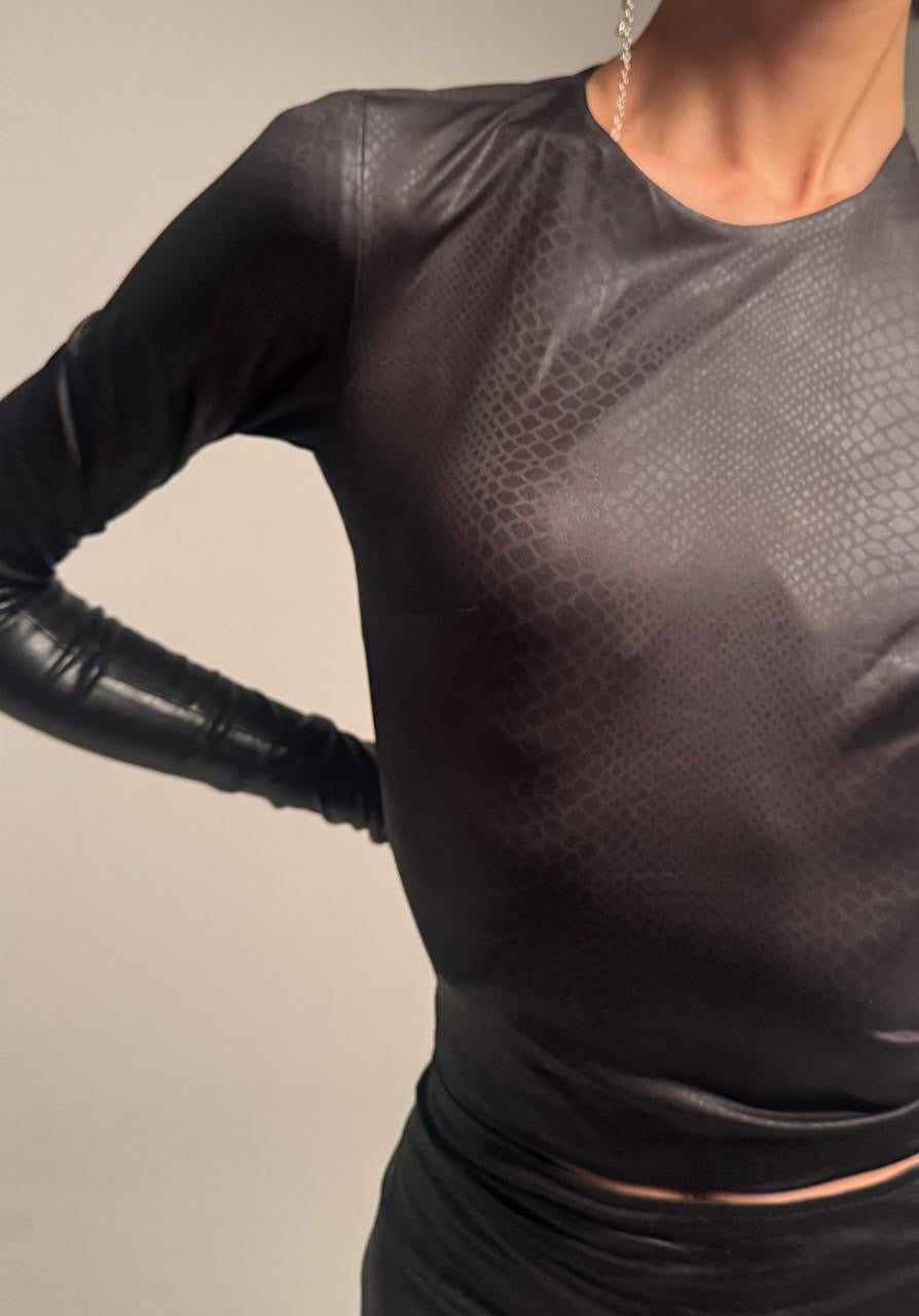Snaky Cutout Blouse
