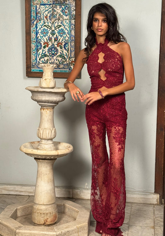 Dark red pants