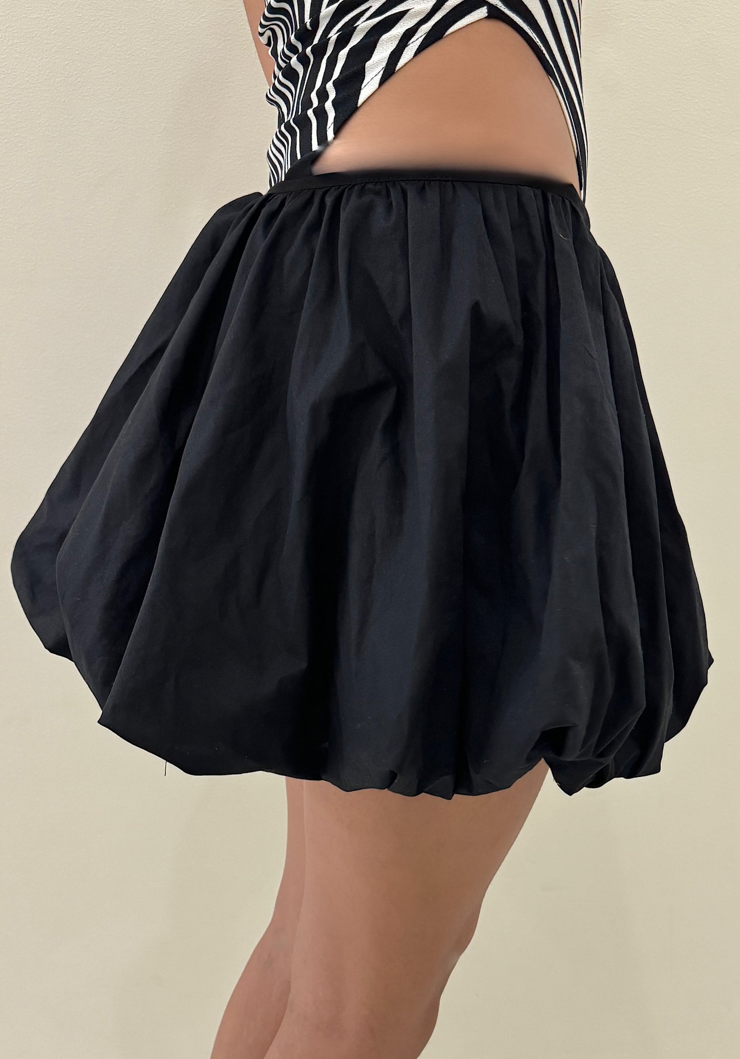 Black puffy skirt